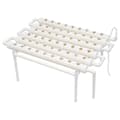 Miniatyrbillede 2 af 2: Hydroponisk Vækstsæt, 54 Plantepladser, 1 Lag, PVC-U Materiale,HVID