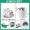 Miniatyrbillede 2 af 2: Hydroponisk Grow Tent Kit, Høj-Effektiv Ventilation, Komplet Sæt med Termometer og Luftfugtighedsmonitor,4 tommer 200mm 35mm, 220V