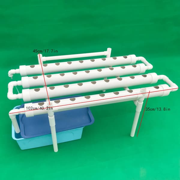 Hydroponisk Grow Kit, 36/54 Plantesites, Pladsbesparende Design,1 Lag 36 Huller