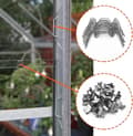 Miniatyrbild 2 av 7: Lollanda Växthusglasfästen i 304 rostfritt stål, W och Z-typ clips, hållbara, enkla att montera för glas och täckmaterial
