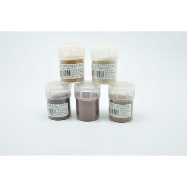 Kruka med sand Diverse brun monokrom (5 x 45 g) - Flerfärgat kreativt frö - Sort.