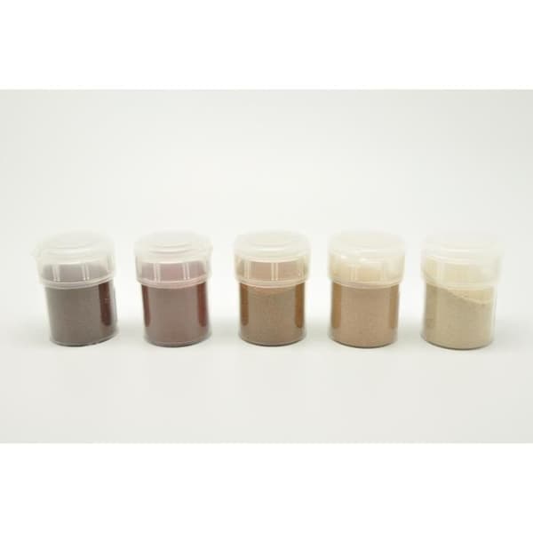 Kruka med sand Diverse brun monokrom (5 x 45 g) - Flerfärgat kreativt frö - Sort.
