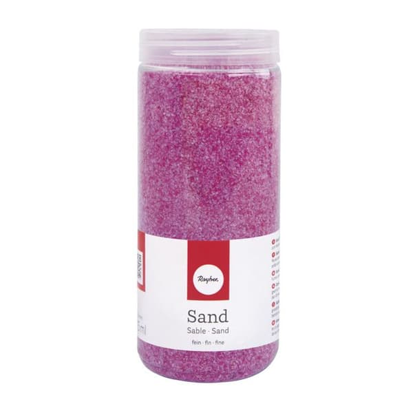 Sand, fin, nejlika rosa, 0,1 - 0,5 mm, låda 475 ml {färg}