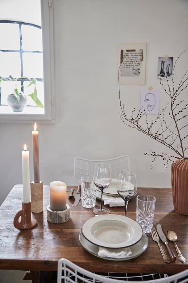 FURNLUX GLAS VICTORINNE GRÅ 9CM
