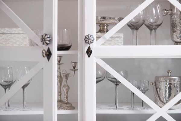 FURNLUX GLAS VICTORINNE GRÅ 5CM
