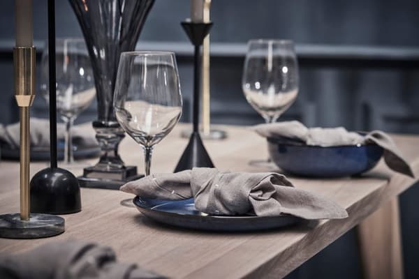 FURNLUX GLAS VICTORINNE GRÅ 10CM