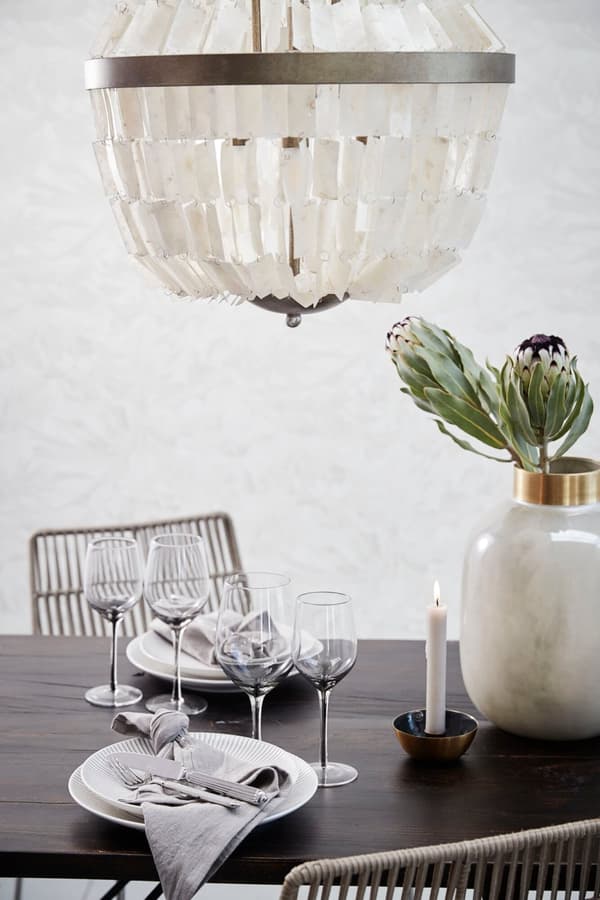 FURNLUX GLAS VICTORINNE GRÅ 10CM