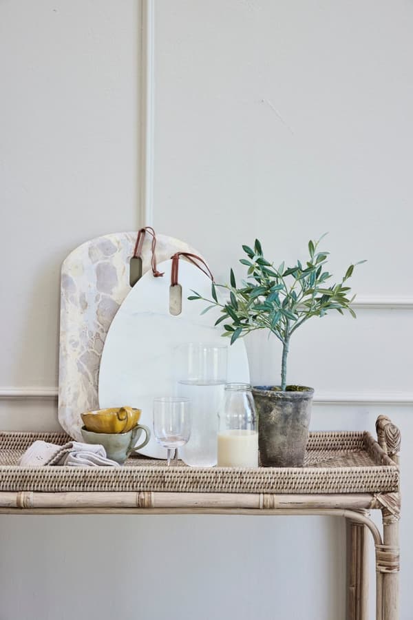 FURNLUX LASI DAPHNE VALKOINEN 8CM