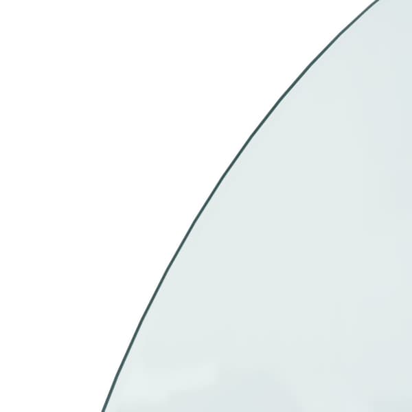 Takan lasilevy puolipyöreä 1000x500 mm