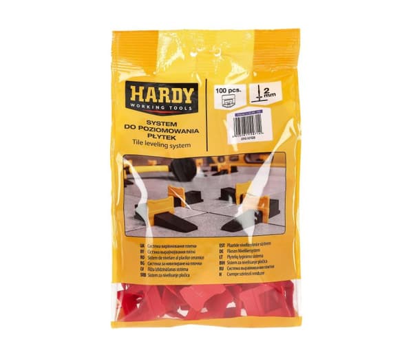 Klipsit Hardy-tasoitusjärjestelmään 2 mm 100 kpl