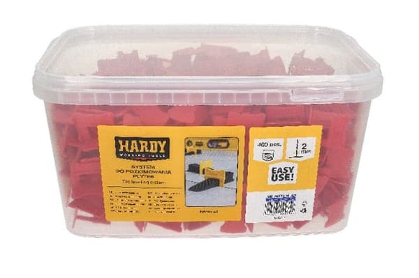 Clips til Hardy nivelleringssystemet 2 mm 400 stk