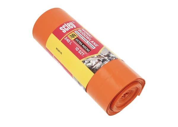 Rakennusjätepussit 240l, 10 kpl. 70 μm Scley