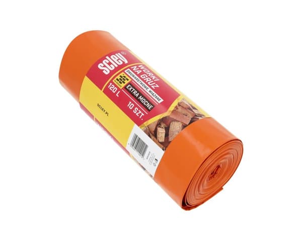 Affaldssække 120l, 10 stk TYKKE 110μm, dobbeltlags Scley