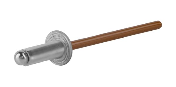 Alu åbne nitter 3,2x6mm RAL8003