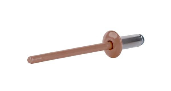 Alu åbne nitter 3,2x6mm RAL8004