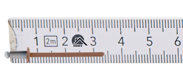 Alu åbne nitter 3,2x6mm RAL8004