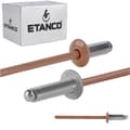 Miniatyrbillede 1 af 9: Alu åbne nitter 3,2x8mm RAL8004