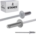 Miniatyrbillede 1 af 9: Alu åbne nitter 3,2x8mm RAL9006