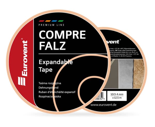 COMPRE FALZ ekspansionstape 10/3-4mm x 12,5m