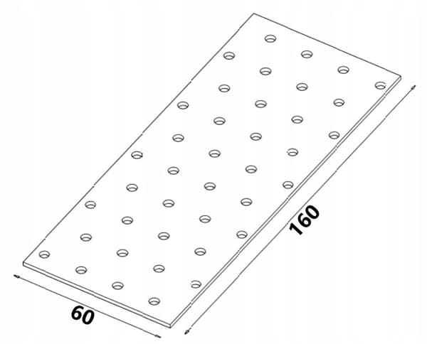 Perforeret plade PP06 60x160x2,0 (1)