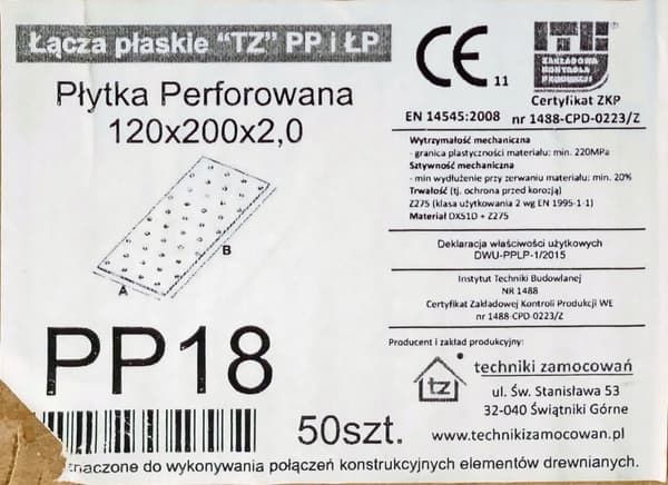 Perforerad platta PP18 120x200x2,0 (1)