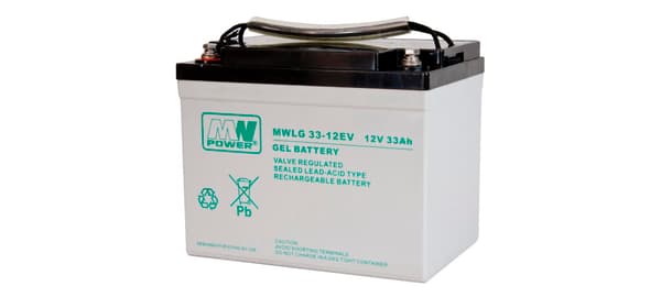 MWLG 33-12EV: MWLG 33-12EV batteri (12V-33Ah, GEL-PVC)