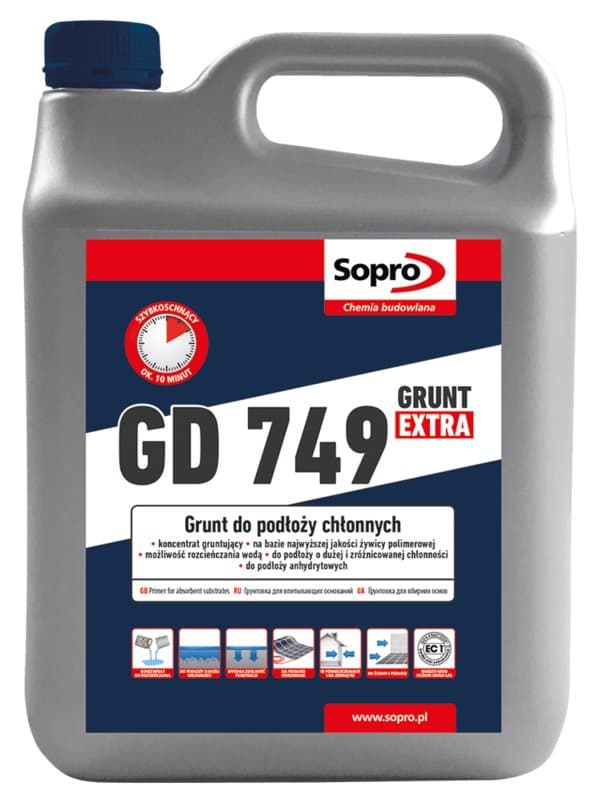 Sopro GD 749 primer - pohjustetiiviste imukykyisille alustoille 4kg