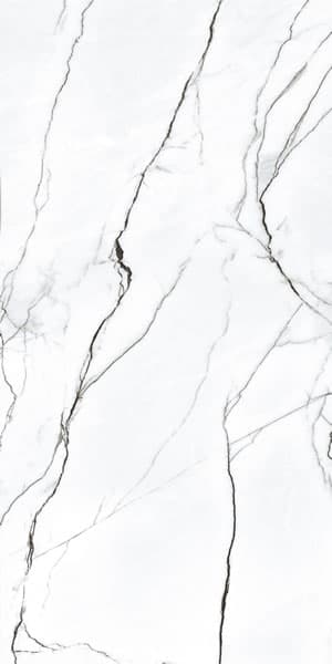 Magnifica Marquina Blanco vägg och golv kakel glans 60x120 imitation marmor vit