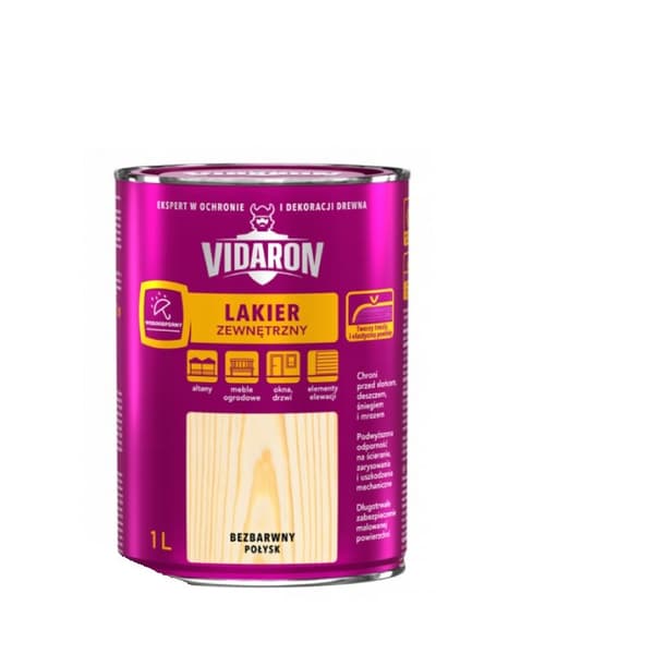 VIDARON EXTERIÖR KLARLACK GLANS 1L 006-V00.