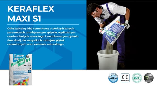 Mapei Keraflex MAXI S1 grå kakellimbruk 25kg