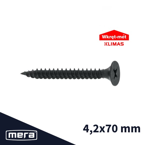 Wkręt-met gipspladeskruer til metal 4,2x70 250 stk.