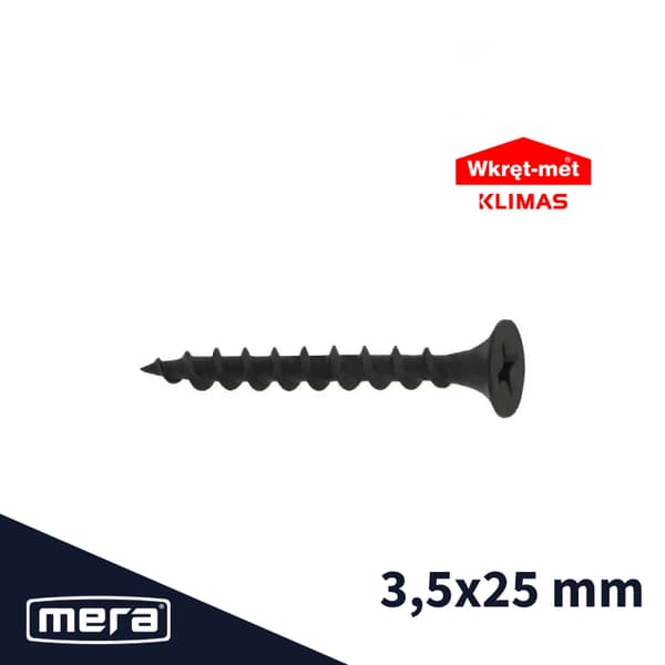 WKRĘT-MET SKRUER TIL GK BOARDS 3,5X25 (200 STK.) KMGD-35025