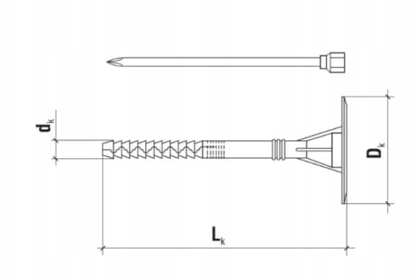 HJUL. til styroporstift METAL 10/260