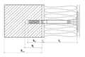 Miniatyrbillede 3 af 6: Skrue-met LTX dyvler til polystyren inddrevet med plastskaft med kort ekspansionszone 10x120 200 stk.