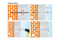 Miniatyrbillede 5 af 6: HJUL. til polystyren plast.10 x 180 (200stk)