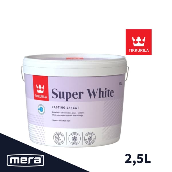 Tikkurila super hvid 2,5l