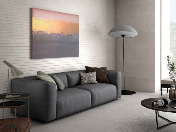 Väggkakel matt 40x120 3D vit