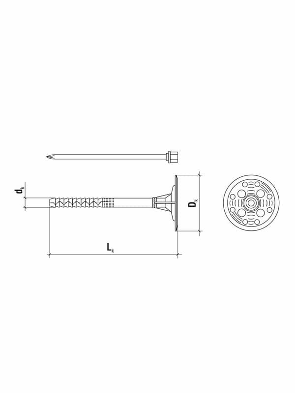 HJUL. til styroporstift METAL 10/300