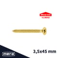 Miniatyrbillede 1 af 5: Wkręt-met hærdede træskruer med konisk hoved 3,5 x 45 med fuld gevind (500 stk)