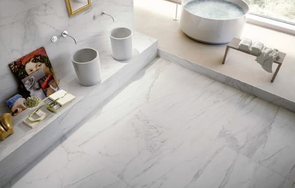 Lafaenza Mixture vägg- och golvkakel lappato 60x120 imiterad marmorvit