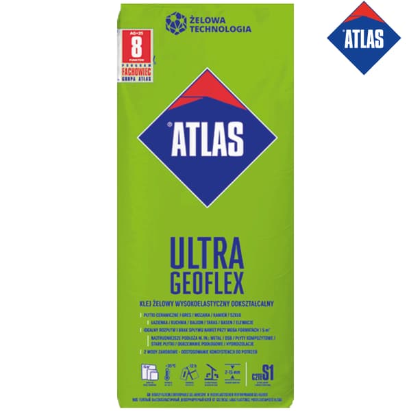 Atlas Geoflex Ultra geeliliima 2-15 mm, erittäin elastinen, muotoutuva 25 kg
