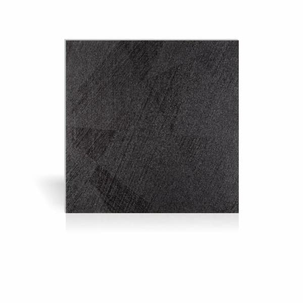 Væg- og gulvflise lappato 80x80 10 mm imiteret metal sort