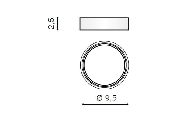 Upotettava valaisin Adamo Chrome AZzardo