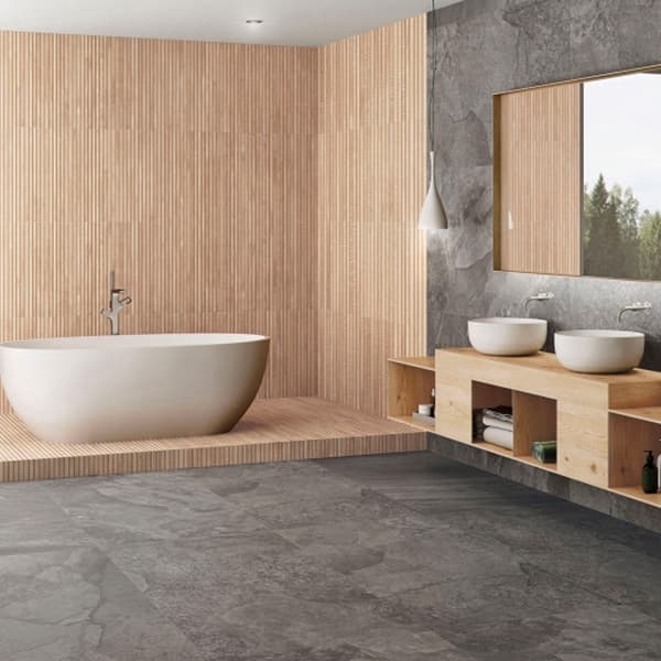 Ibero Artwood Ribbon Maple seinä- ja lattialaatta matta 60x120 3D ruskea
