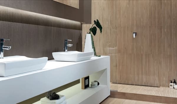 Ibero Artwood Ribbon Maple seinä- ja lattialaatta matta 60x120 3D ruskea