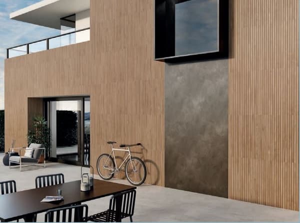 Ibero Artwood Ribbon Naturligt väggkakel matt 60x120 3D brun