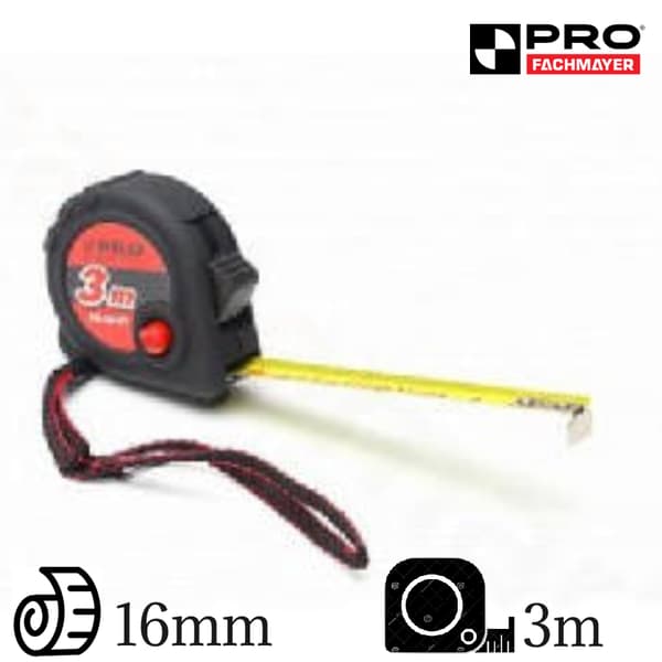 Rullemålebånd PR-60-01 3 bremser 3m PRO-MZ133