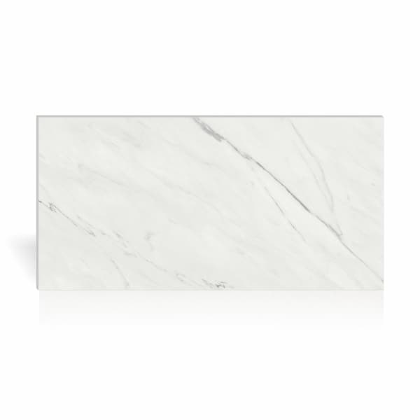 Væg- og gulvfliser glans 60x120 imiteret marmor hvid