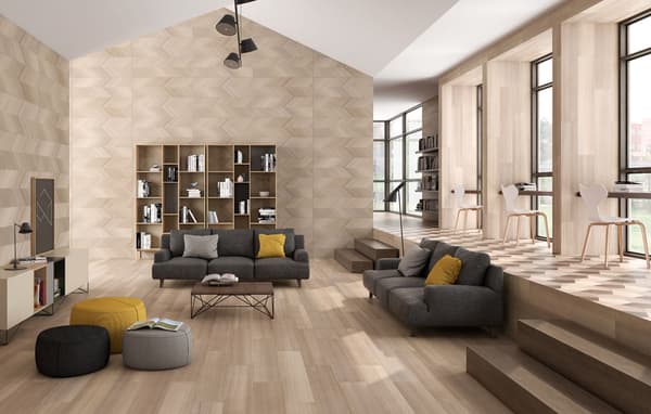 Saloni Vector Crema-Miel seinälaatta matta 40x120 puumaisen ruskea