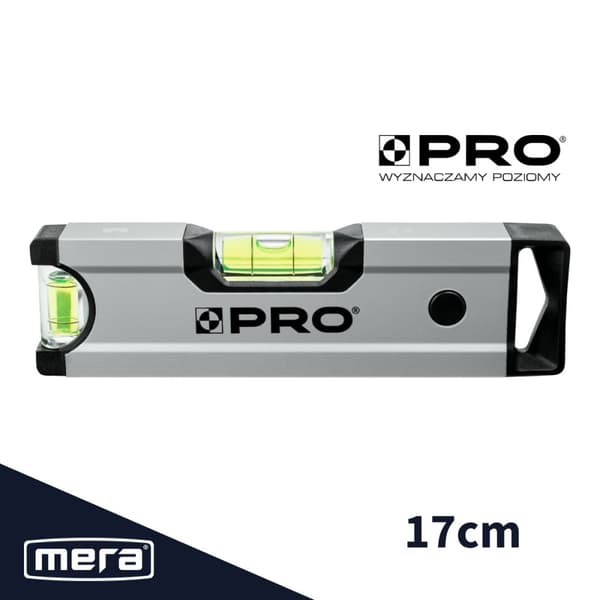 PRO600 anodiserat vattenpass med magnet 17cm PRO-A6017